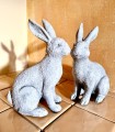   Conejo de Pascua cinco dekoracja ceramiczna  18x11cm - 27h , Dekoracje, 920.046.27, kolor szary - 3