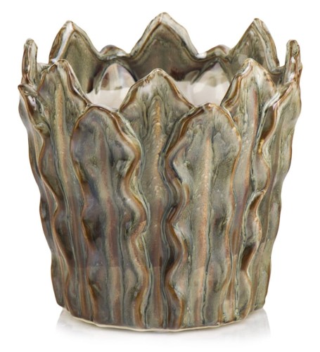   Espinas    osłonka doniczkowa  , Domowe ogrody, 904.008.14, kolor brąz z kremowymi odcieniami