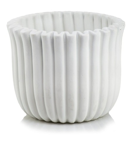   Pliegue    osłonka doniczkowa  , Domowe ogrody, 930.027.20, kolor biały