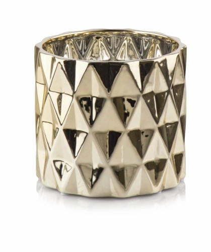  Osłonka doniczkowa ceramiczna  13cm-12h , Moon, 05.254.13, kolor złoty (lustrzany)