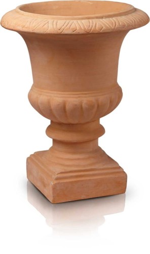  Donica ceramiczna 40cm-50h , Tuscan, 75.203.50, kolor pomarańczowy (terakota)