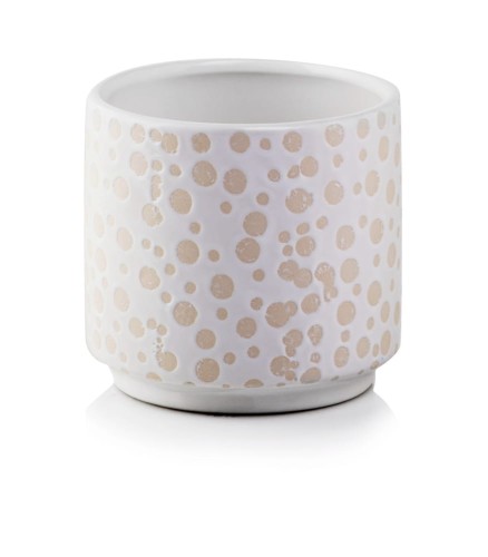  Donica ceramiczna 14cm-13h , Barcelona, 05.257.14, kolor biały