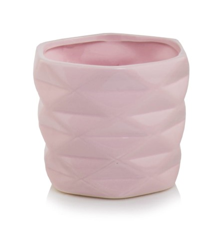  Donica ceramiczna 15cm-13h , Barcelona, 39.051.15, kolor róż pudrowy