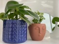  Donica ceramiczna 13cm-12h , Barcelona, 05.174.13, kolor niebieski - 4