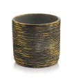  Donica ceramiczna 14cm-13h , Rustic, 05.194.14, kolor złoty - 1