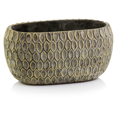  Donica ceramiczna 22x13cm-11h , Rustic, 05.230.22, kolor brązowy