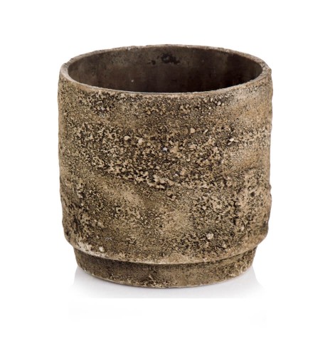  Donica ceramiczna 14cm-13h , Rustic, 05.280.14, kolor brązowy