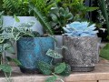  Donica ceramiczna 14cm-13h , Rustic, 05.280.14, kolor brązowy - 3