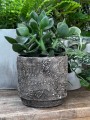  Donica ceramiczna 14cm-13h , Rustic, 05.280.14, kolor brązowy - 4