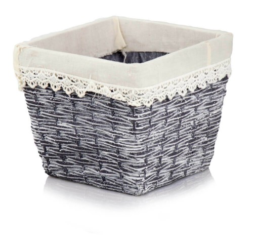  Donica z ceramiki nieszkliwionej , Rustic, 48.012.20, kolor szary, beżowy