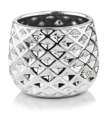  Donica ceramiczna 16cm-13h , Moon, 02.630.16, kolor srebrny (lustrzany)