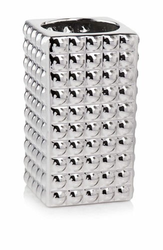  Wazon ceramiczny 14cm-26h , Moon, 31.107.26, kolor srebrny (lustrzany)