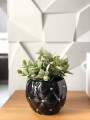  Donica ceramiczna 16cm-13h , Moon, 02.695.16, kolor czarny - 2
