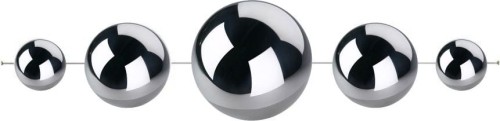  Girlanda stalowa 15cm-120h , Kule stalowe, 74.006.15, kolor srebrny (lustrzany)