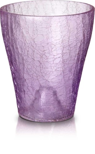  Donica szklana 9cm / 12h , Basic, 50.029.09, kolor fioletowy