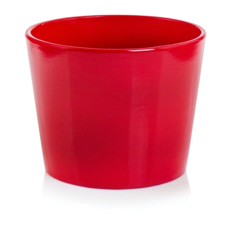  Donica ceramiczna 12cm-10h , Basic, 71.029.13, kolor czerwony