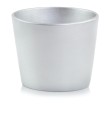  Donica ceramiczna 12cm-10h , Basic, 71.031.13, kolor srebrny - 1
