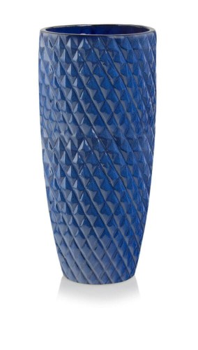  Donica z ceramiki szkliwionej    , Ogrodowe szkliwione, 28.054.70, kolor kobaltowy