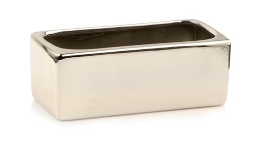  Donica ceramiczna 38x16cm-13h , Moon, 31.160.38, kolor złoty (lustrzany)