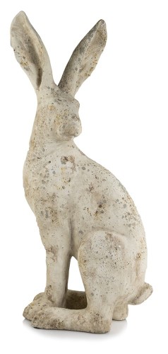    Liebre   Carolo   figurka dekoracyjna  , Dekoracje, 920.062.70, kolor jasno szary z brązowo-szarymi przetarciami