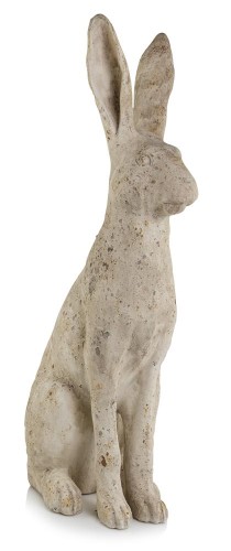   Liebre Cedro   figurka dekoracyjna  , Dekoracje, 920.063.80, kolor jasno szary z brązowo-szarymi przetarciami