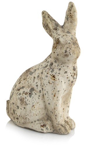   Liebre Delmor   figurka dekoracyjna  , Dekoracje, 920.064.36, kolor jasno szary z brązowo-szarymi przetarciami