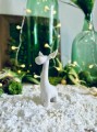  Figurka w kształcie renifera 8x4cm-15cm , Christmas, 02.542.16, kolor biały - 2