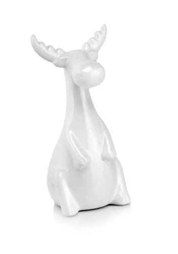  Figurka w kształcie renifera 8x4cm-15cm , Christmas, 02.543.14, kolor biały