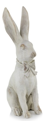   Liebre  Geraldo    figurka dekoracyjna  , Dekoracje, 940.036.37, kolor postarzana biel z szaro-beżowymi przetarciami