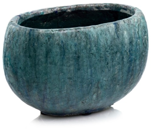   Pelayo   osłonka doniczkowa-rynna  , Domowe ogrody, 918.030.22, kolor turkusowy błękit