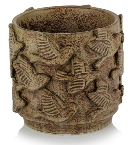   Migala   osłonka doniczkowa  , Domowe ogrody, 901.014.14, kolor patynowany brąz