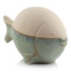   Benigno pez   figurka ceramiczna   19x10cm-13h , Dekoracje, 922.013.19, kolor krem z jasną zielenią - 1