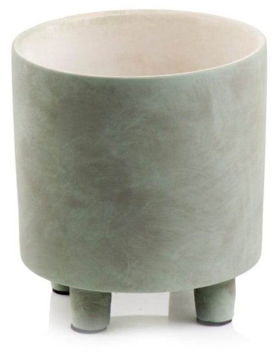   Pangea   osłonka doniczkowa  16cm-16h , Domowe ogrody, 922.025.16, kolor pastelowa jasna zieleń