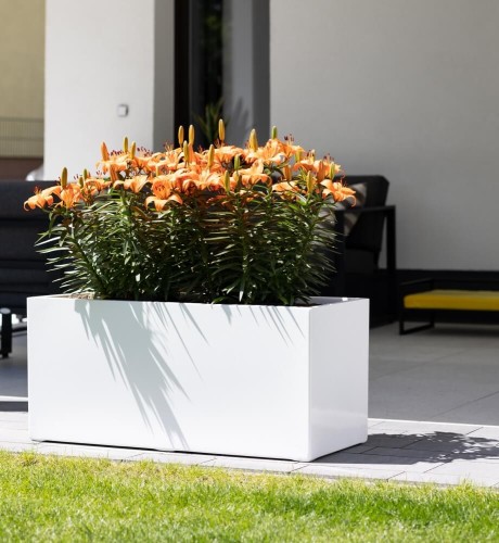  Donica z włókna szklanego , Fiberglass, 95.009. 60, kolor biały