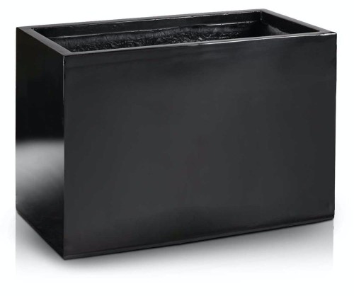  Donica z włókna szklanego , Fiberglass, 95.010. 80, kolor czarny