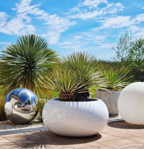  Donica z włókna szklanego , Fiberglass, 95.028.47, kolor biały